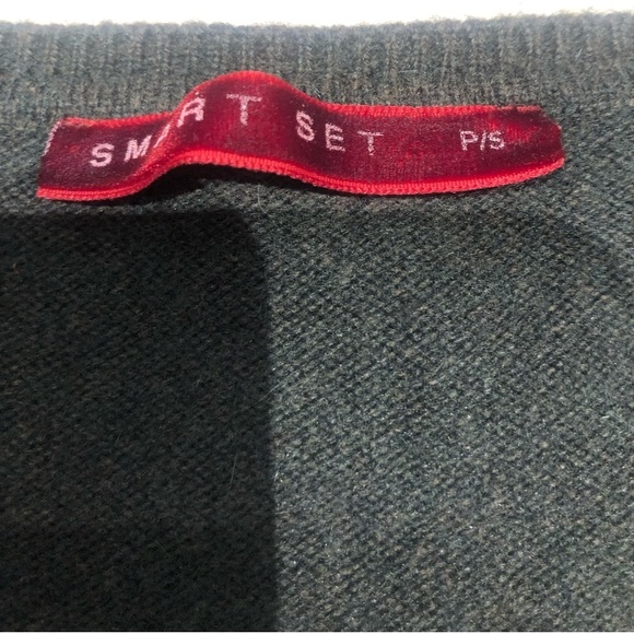 SMART SET Cashmere Angora Blend Sweater Vest - Picture 2 of 5